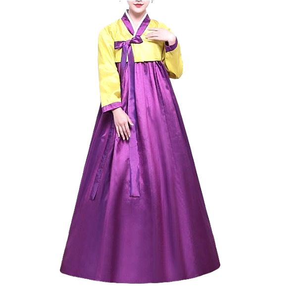 Buy Female Korean Traditional Long Sleeve Classic Hanboks Dress Cosplay  Costume Women Palace Korea Wedding Dance Costume (S, Light Yellow) at  Amazon.in